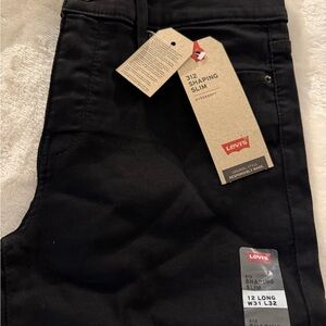 Levi's Jet Black Shaping Slim Pants